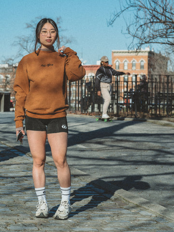 Double Thick Crewneck Burnt