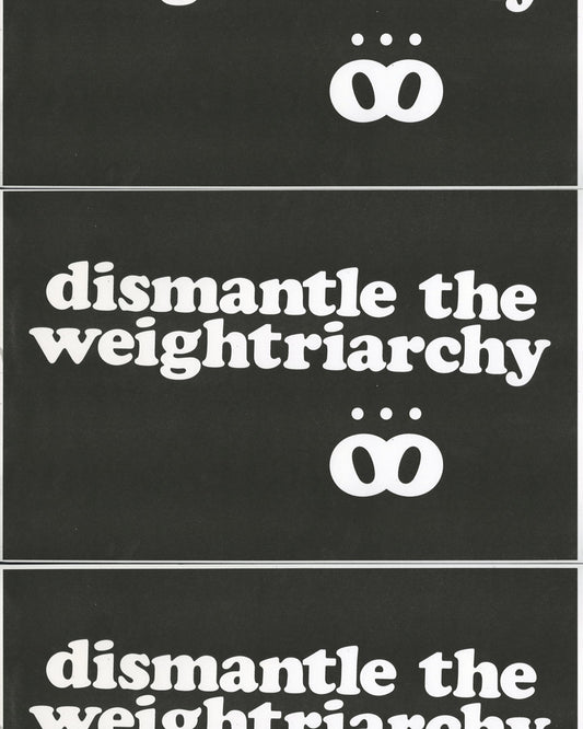 Dismantle the Weightriarchy Poster